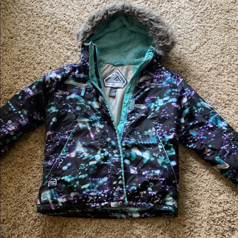 Hooded winter coat
